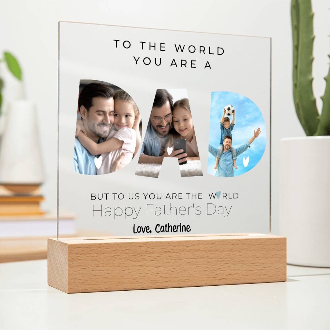 Personalized Photo Dad Acrylic Plaque -  Best Gift Idea For Dad - A Prayer For My Dad main image 1