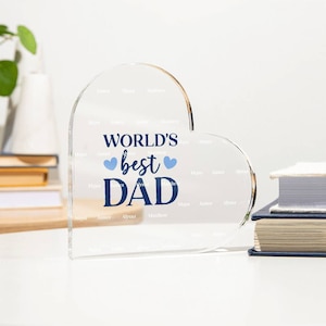 Personalized Photo Night Light, Fathers Day Gifts, Personalized Gifts, Bedroom Night Light,Gift for Dad,Best Dad Ever, Custom Name Light