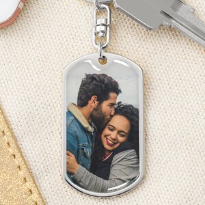 Boyfriend Keychains, Gift For Boyfriend, Anniversary Gift, Key Chain, Gift For Him, Photo, Photo gift, Personalized, Picture, Engraved