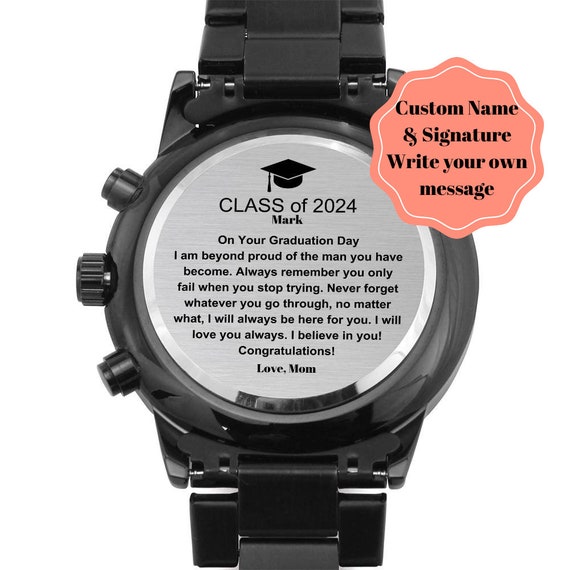 Personalized Class of 2026 Graduation Gift Watch, Graduation Gift