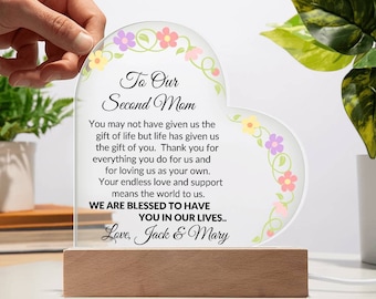 Mothers day gifts for stepmom, Gift for bonus mom, Christmas Gifts for bonus mom, stepmom birthday, personalized gift, new step mom, heart