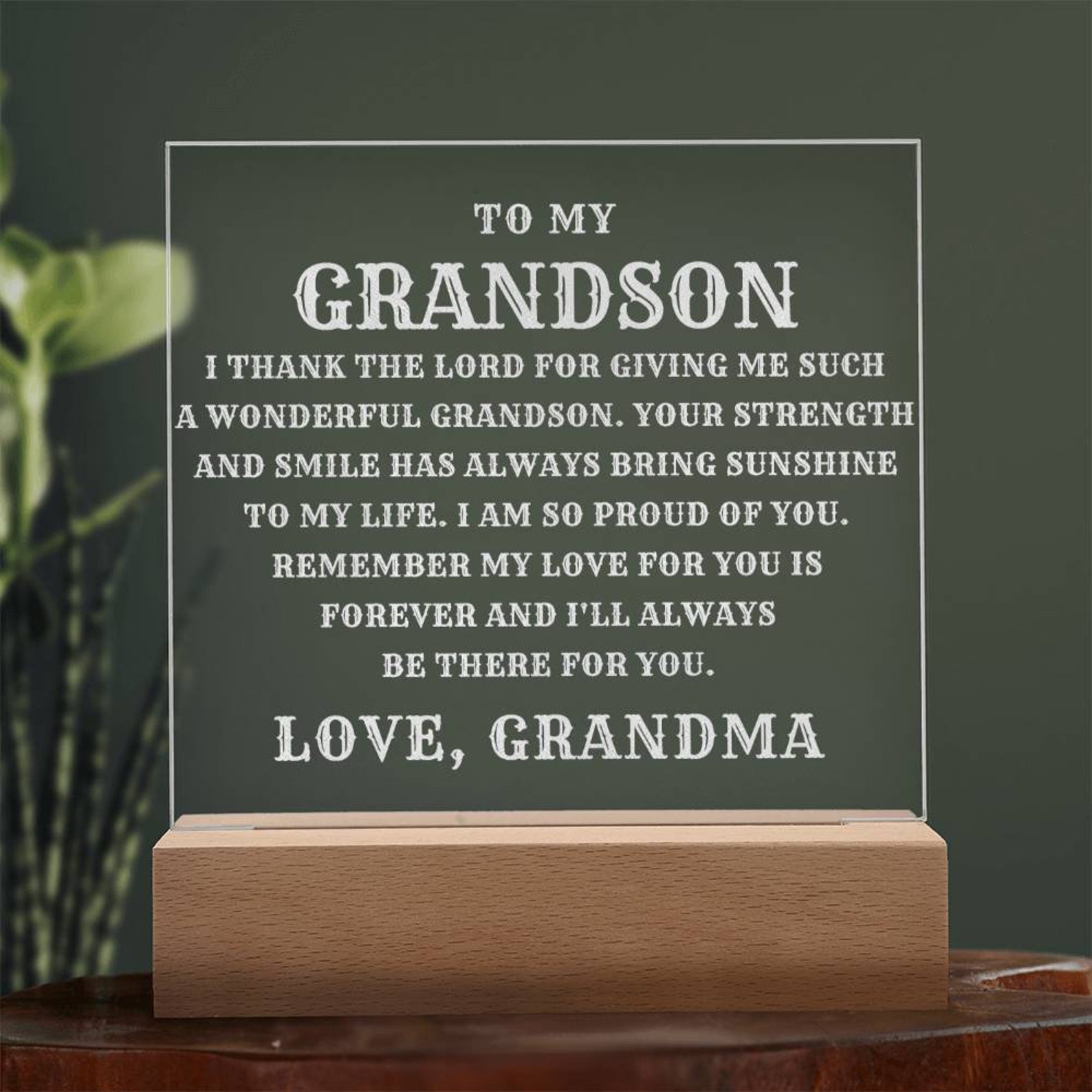 Grandson Gift, to My Grandson Gift, Grandson Keepsake, Graduation Gift for Him, Grandson