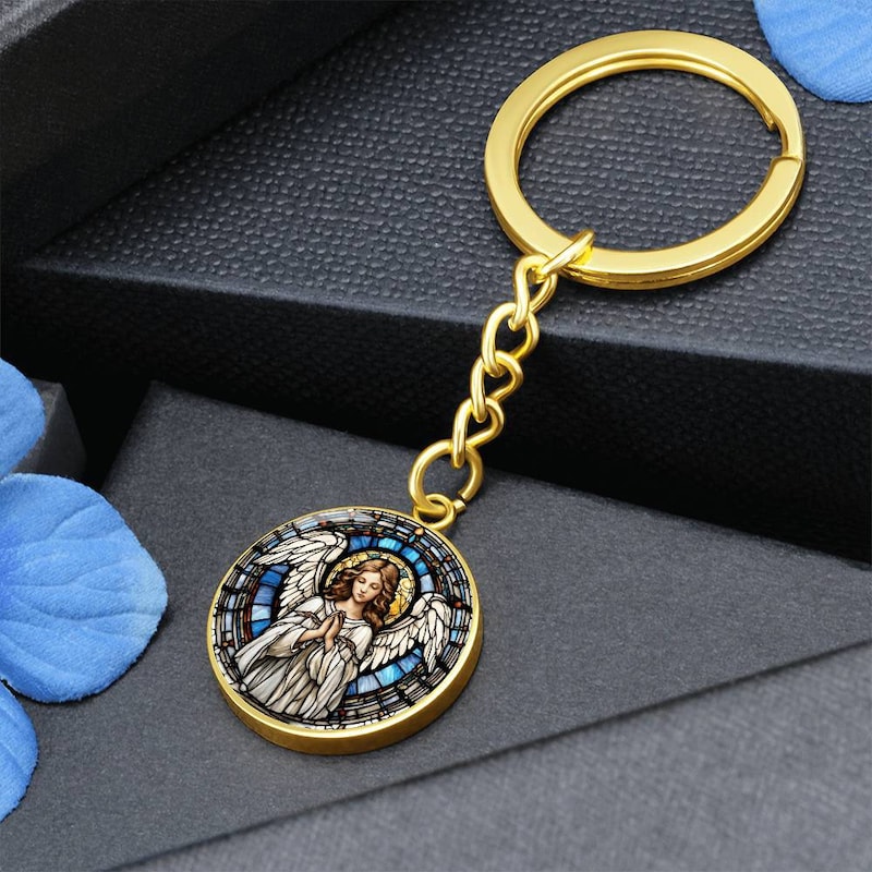 Angel Keyring - Etsy