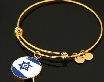 Star of David, Jewish jewelry, Israeli jewelry, Support Israel, Bangle Bracelet, World Peace