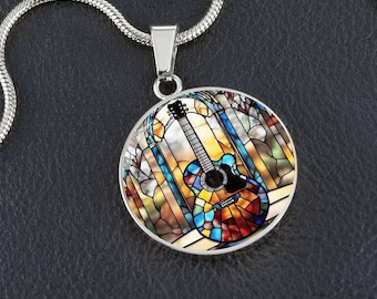 Guitar necklace, guitar player gift, music gifts, Birthday Present For Music Lover, music teacher student gift, personalized jewelry for her