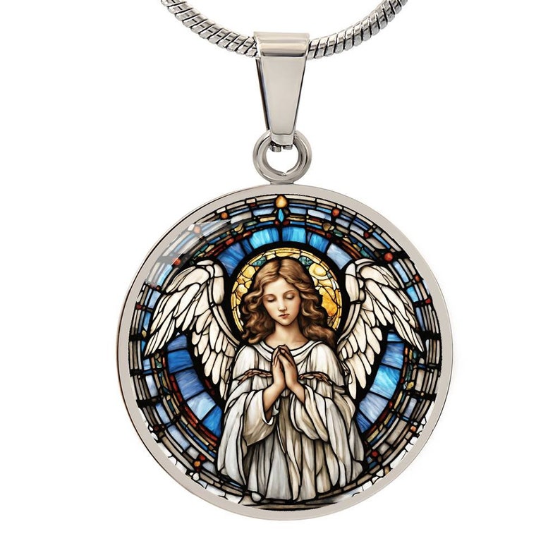 Angel Engraved Necklace