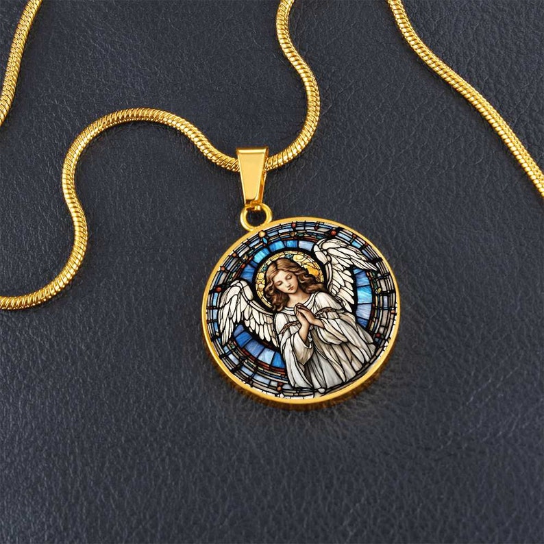 Angel Engraved Necklace