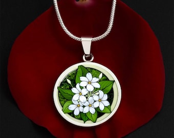 Lily of the Valley Necklace: May Birth Flower, Floral Jewelry