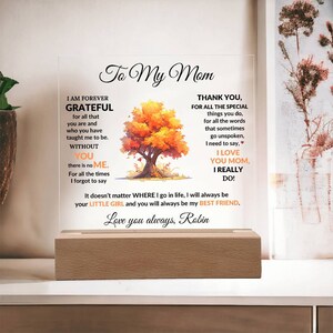 Personalisierte LED-Plakette für Mama, Geburtstagsgeschenk von der Tochter, Muttertags- und Weihnachtsgeschenk für Mama