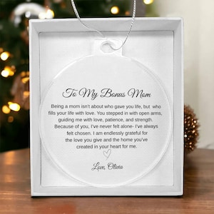 Gift for Step Mom on Wedding Day, Bonus Mom gift from Bride, Gift for Mother in Law, Mother&#39;s Day Gift, Personalized
