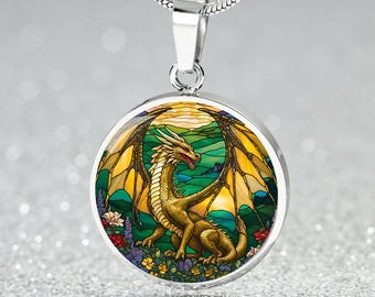 Gold Dragon Necklace, Dragon Charm, Chinese Dragon Jewelry, Dragon Pendant, Dragon Jewelry, Dragon Gift, Christmas Gift for Friend, Engraved