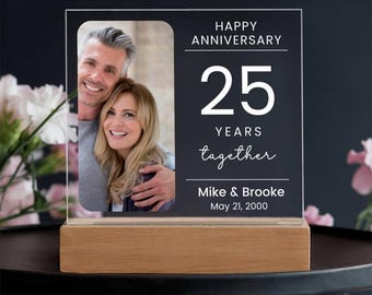 25th Wedding Anniversary, 25th anniversary Plaque, Wedding Anniversary Gift for Wife, 25th Anniversary, 25th Anniversary gift for Parents
