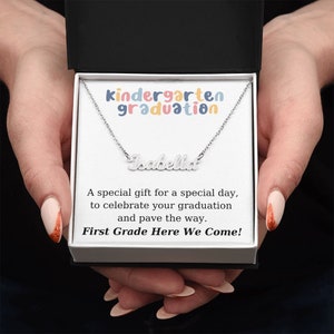 Kindergarten Graduation - Personalized Name Necklace