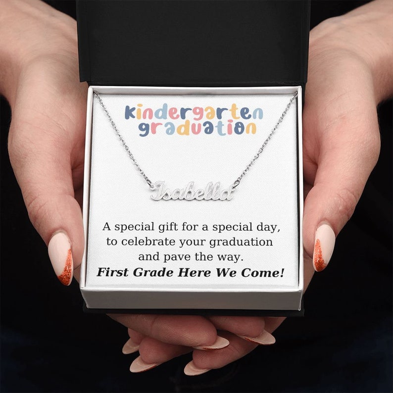 Kindergarten Graduation - Personalized Name Necklace