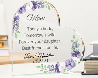 Mutter der Braut Geschenk, personalisiertes Geschenk für Mutter der Braut, Mutter der Braut Geschenk von der Braut, Mutter Hochzeitsgeschenk, Hochzeitsandenken