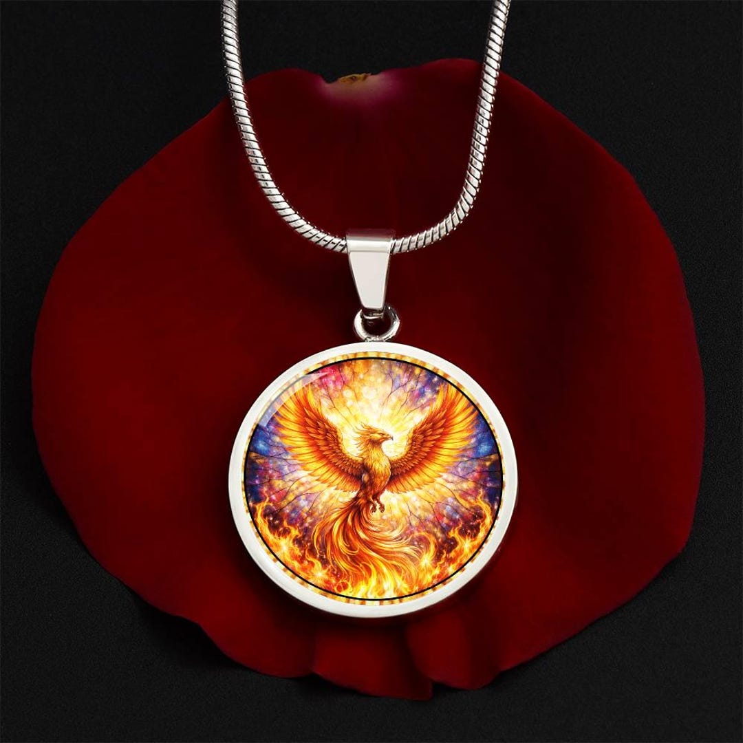 Rising Phoenix Personalized Engraved Necklace Bracelet or Keychain - Etsy