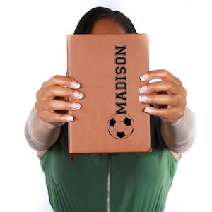 Personalized Soccer Journal, Soccer Player Gift, Soccer Team Gifts, Custom Soccer Notebook, End of Season Team Gifts, Senior Night Grad