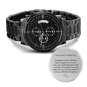 Wedding Gifts for Son, Watch for Son on Wedding Day, Mother To Son Watch Gift, Wedding Gift for Groom from Mom, To My Son Wedding Gift