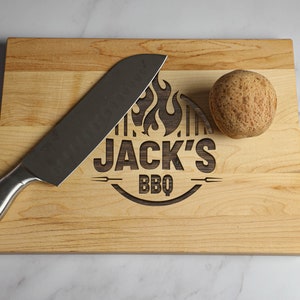Custom BBQ Cutting Board: Grill Master Gift