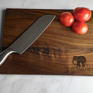 Elephant Cutting Board, Custom Elephant Gift, Elephant Gift, Elephant Lover Gift, Elephant Owner, Elephant Room Gift, Custom Elephant Decor