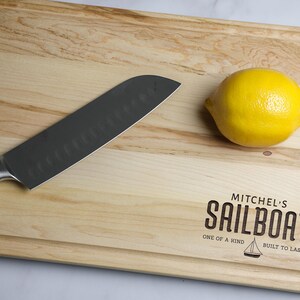 Sailboat Cutting Board: Custom Sailor Gift, Lake House Decor