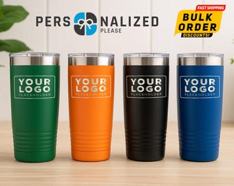 Custom Logo Tumblers: 20 oz Stainless Steel Corporate Gifts