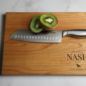 Custom Engraved Wood Cutting Board: Beach House Decor