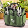 Gardening Tote with 3 Stainless Steel Tools. Wedding Gift, Showers, Housewarming, Birthdays, Anniversaries, Graduations, Clients
