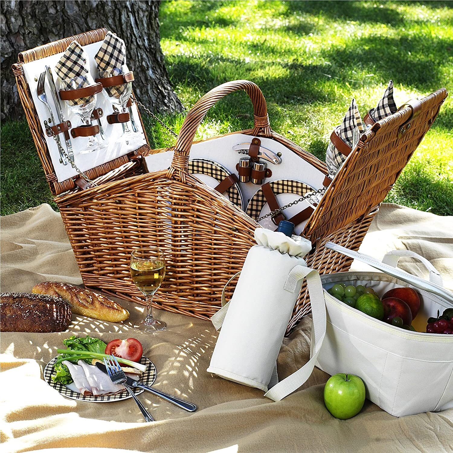 Oval Picnic Basket with Handles, Willow Hand Woven Shopping Basket, Bath  Toy Kids Toy Storage Gift Packing Basket, Wicker Empty Easter Eggs and  Candy Small Gift Basket. Grey 