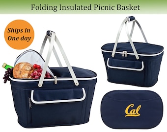 California Golden Bears Insulated Leakproof Picnic Cooler Graduation Gift Tailgating Game Day Picnics Alumni Holiday Gift