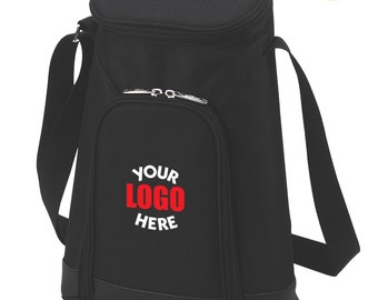Personalized Insulated Wine Tote – Custom Logo Business Gift