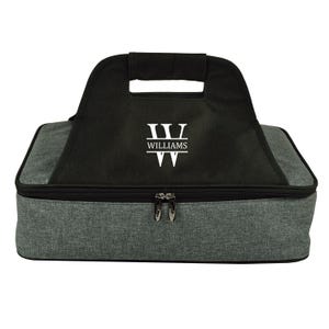 Unique Personalized Insulated Casserole Carrier. Wedding Gift, Housewarming, Graduation, Anniversary, Clients, Mother&#39;s Day, Birthdays