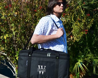 Personalized Semi Rigid Collapsible Leakproof Cooler - 64 Can Capacity for picnics, Camping, Housewarmings   Expedited Shipping Available