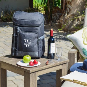 Personalized 30 Can Cooler Backpack. Unique Wedding Gift, Housewarming, Graduation, Anniversary, Clients, Mother&#39;s Day