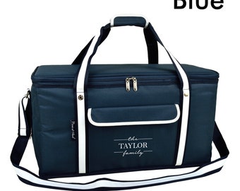 Personalized Folding Picnic Cooler 64 Cans. Unique Wedding Gift, Housewarming, Groomsmen, Graduation, Birthdays, Beach, Clients, Camping.