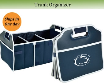 Penn State Nittany Lions Folding Trunk Organizer. Alumni Fans, Graduation, Tailgating, Entertaining, Birthdays.