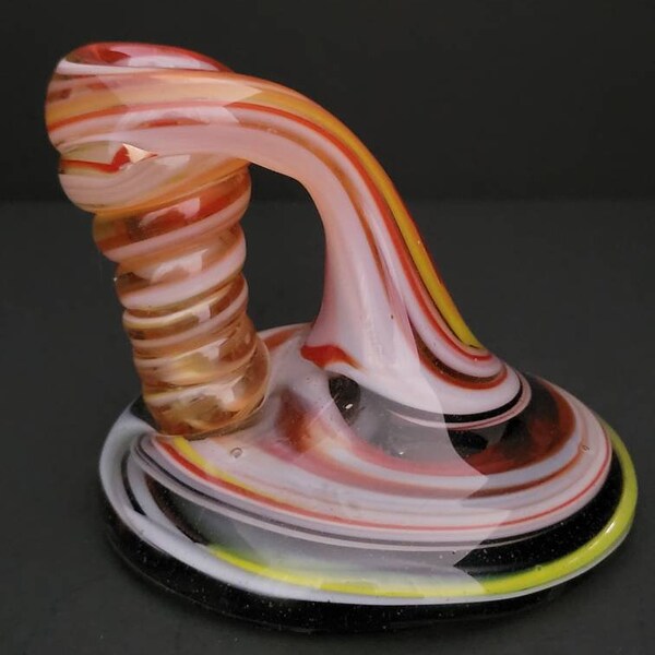 Unique Art Glass Handblown Pen Holder By Hudson Glass