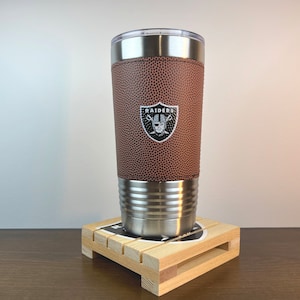 Oakland Raiders YETI Laser Engraved Colster, 20 or 30 oz. Black Tumbler