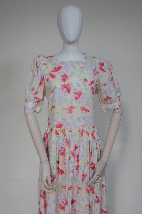 Vintage Laura Ashley Sundress 90s | Tea dress pas… - image 3