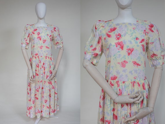 Vintage Laura Ashley Sundress 90s | Tea dress pas… - image 2