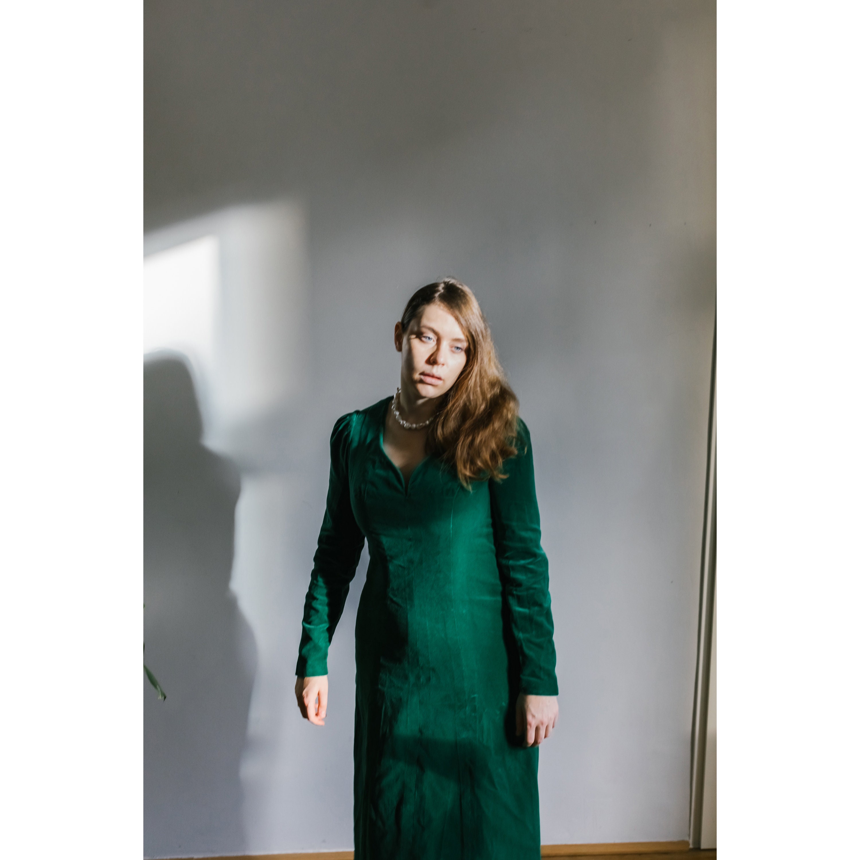 green velvet gothic dress Berylove Women Light Green A Line Bridesmaid Dress Ruffled Backless Maxi Wedding Guest Dress with Lace-up Back, chiffon color / US2 main image 1