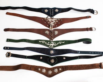 Vintage Oktoberfest Belt: Austrian Bavarian Folk Waistband