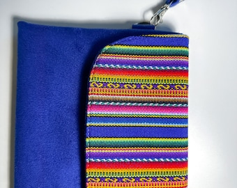 Monedero Lima /Bolso peruano mediano colorido hecho a mano/ Clutch boho/ Bolso de cuero vegano/ Regalo para ella/ Bolso cruzado único/ Elegante bolso étnico