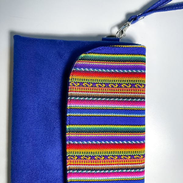 Lima Purse |Handmade Peruvian medium colorful bag| Boho clutch| Vegan leather bag| Gift for her| Unique cross body bag| Elegant ethnic purse