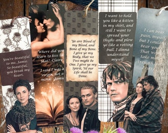 Scottish Highlander Bookmarks || Book Series | Jamie + Claire | Wedding Vows | Sassenach | Fandom Merch | Gifts for Readers | Book Clubs