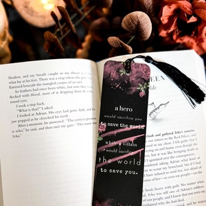 Villain Lover Bookmark | Laminated | Morally Grey | Handmade Reader Gift | Book Accessory | Romance Reader Gift | Bookish Item | Page Holder