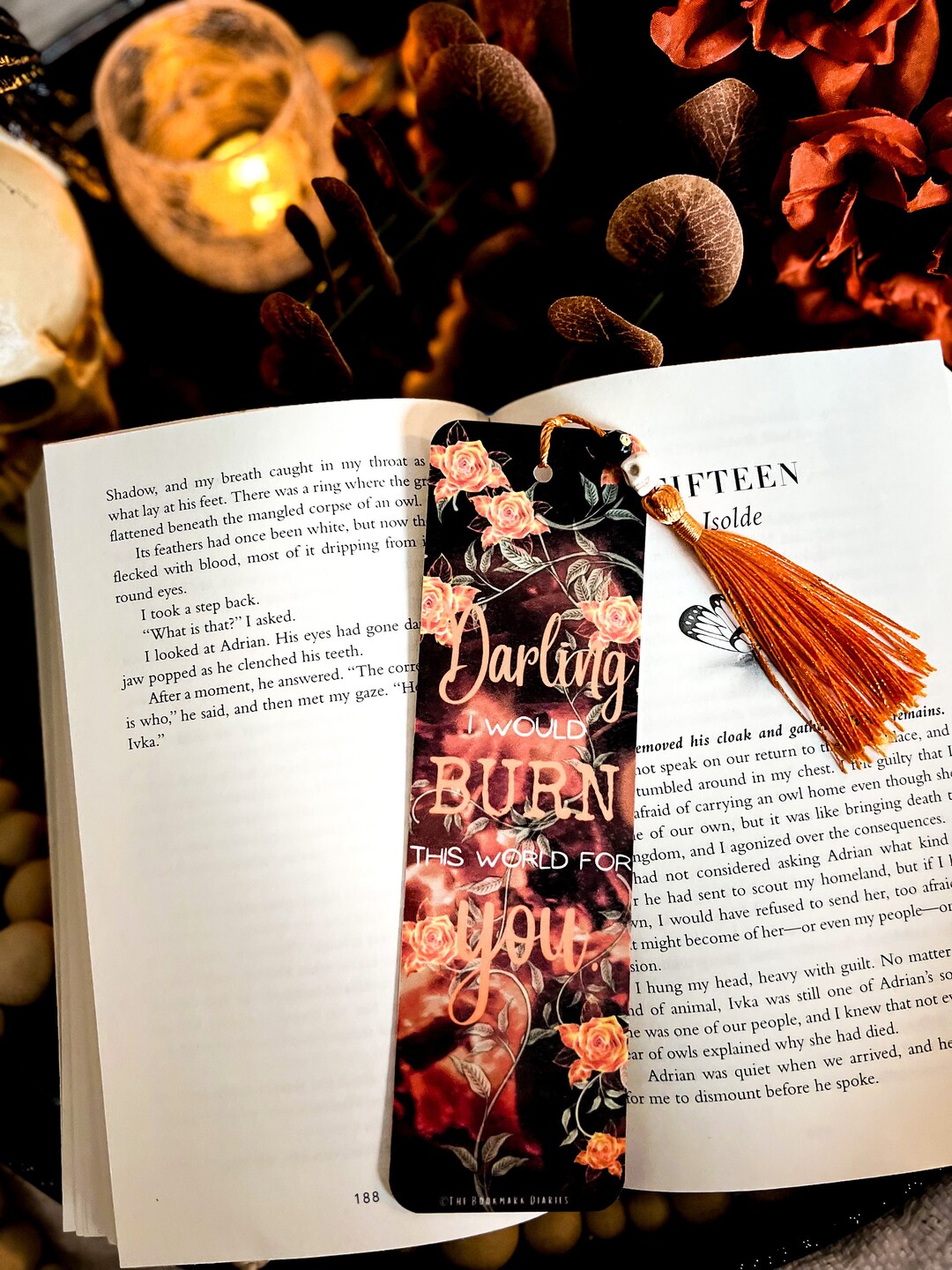 Burn This World Bookmark Gods Hades Persephone Spicy Bookmarks Gifts