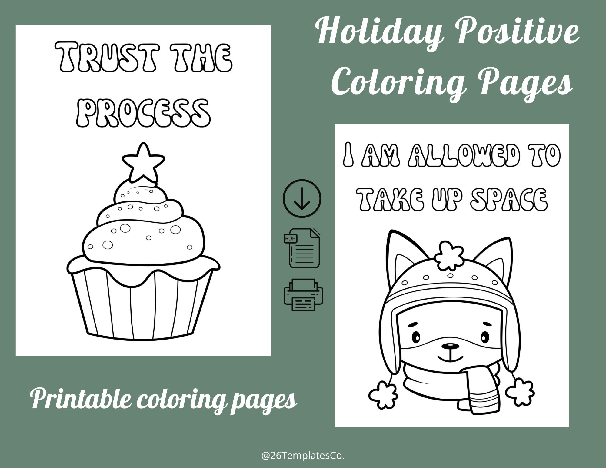 Holiday Coloring Pages, Adult Coloring, Christmas Coloring Pages ...