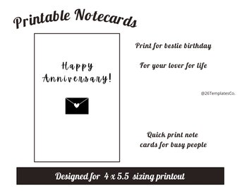 Printable Note Cards: Funny, Affirming, Positive (Digital Download)