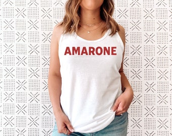 Amarone Italian Wine Racerback Tank Top, Sommelier Gift, Wine Lover, Italy Lover, Italophile, Veneto, Winery, Wine Bar, Wine Shop